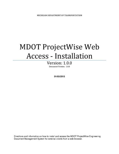 File:ProjectWise Web Installation Instructions.pdf