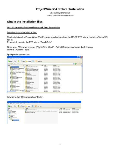 File:MDOT ProjectWise Explorer Install.pdf
